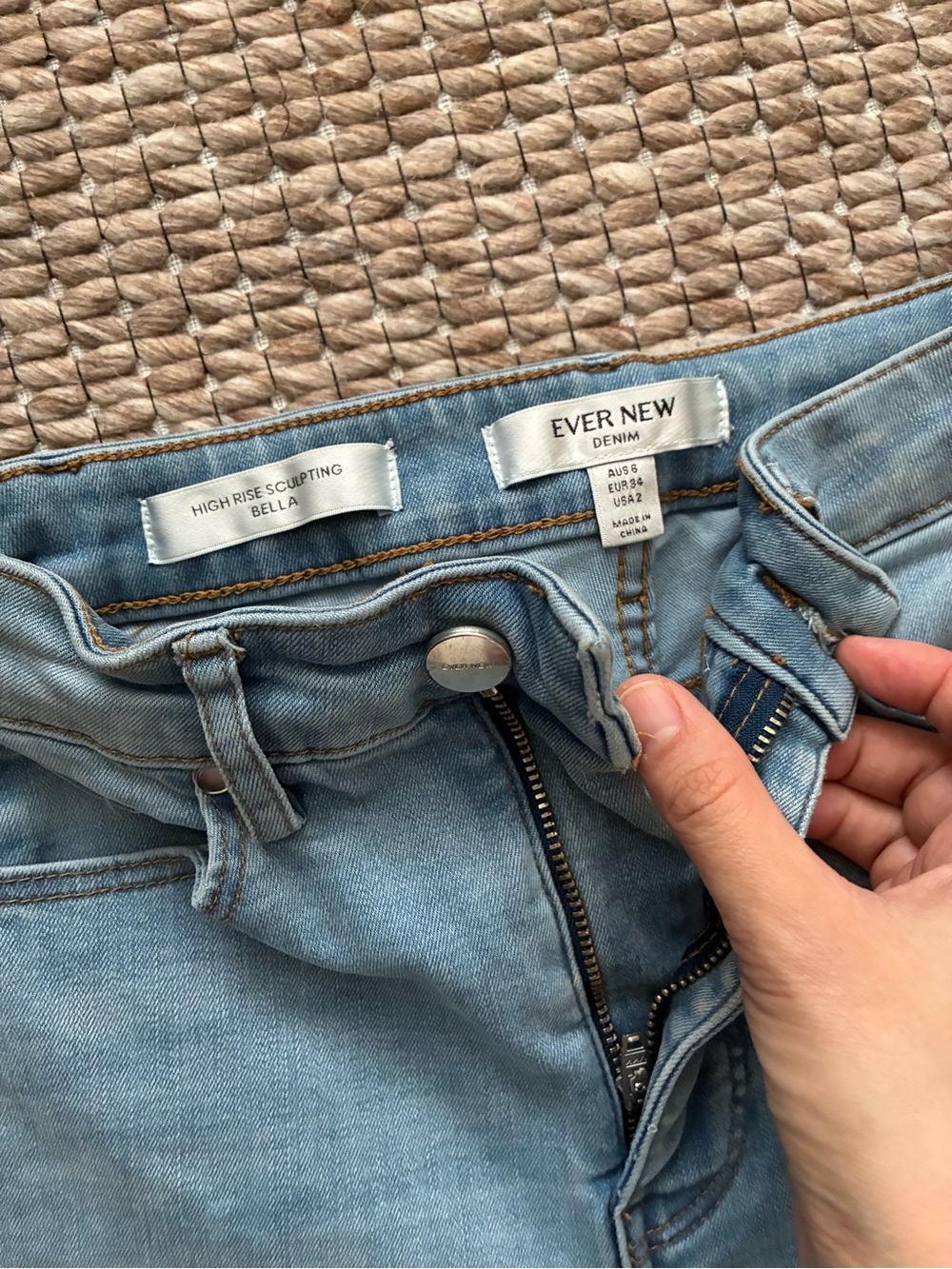 Ever New Light Blue High-Rise Sculpting Jeans